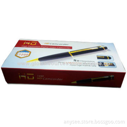 Spy Pen for Meeting Record, 1,280 x 720 Pixels Resolution